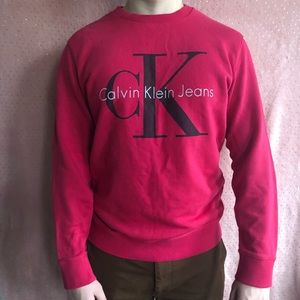 Red Calvin Klein Sweatshirt